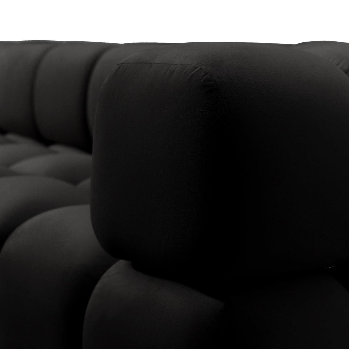Corner Sofa TONDO LC/RC 192 x 288 cm Bluvel 19, black
