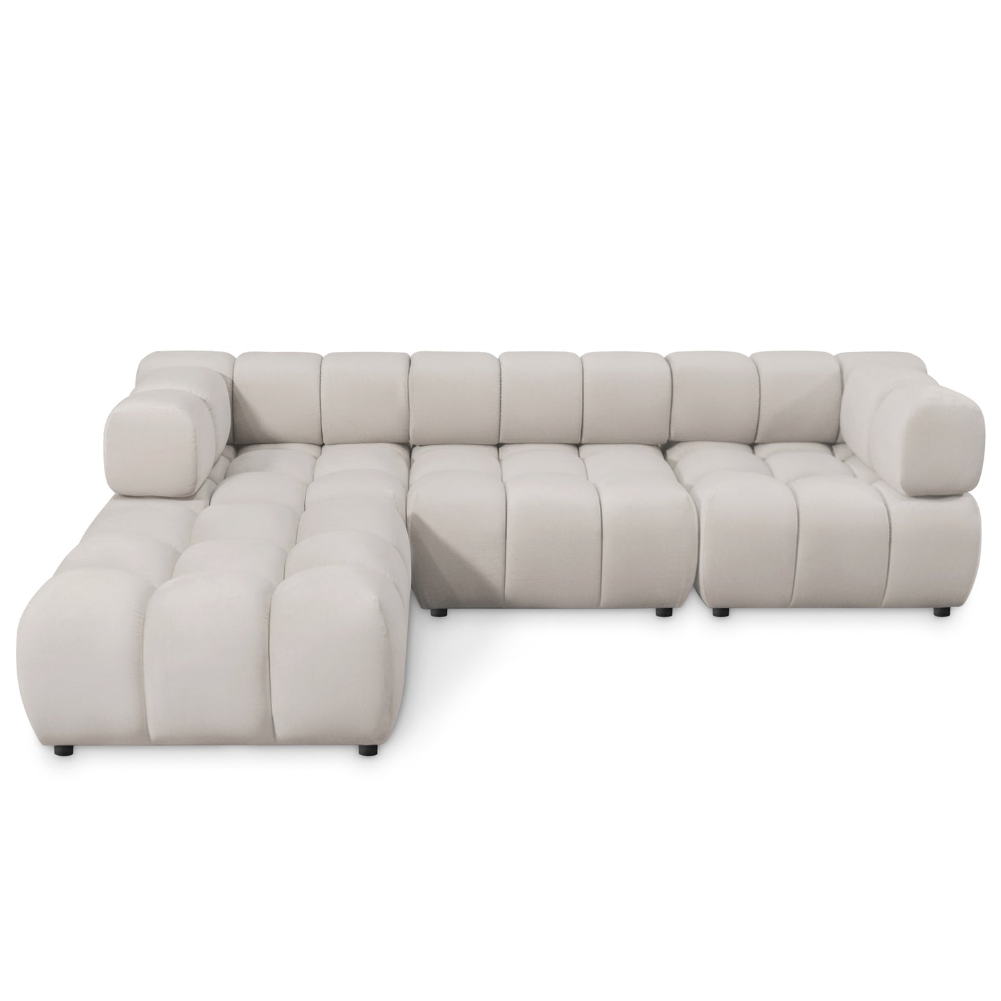 Corner sofa TONDO LC/RC 192 x 288 cm Bluvel 03 light gray