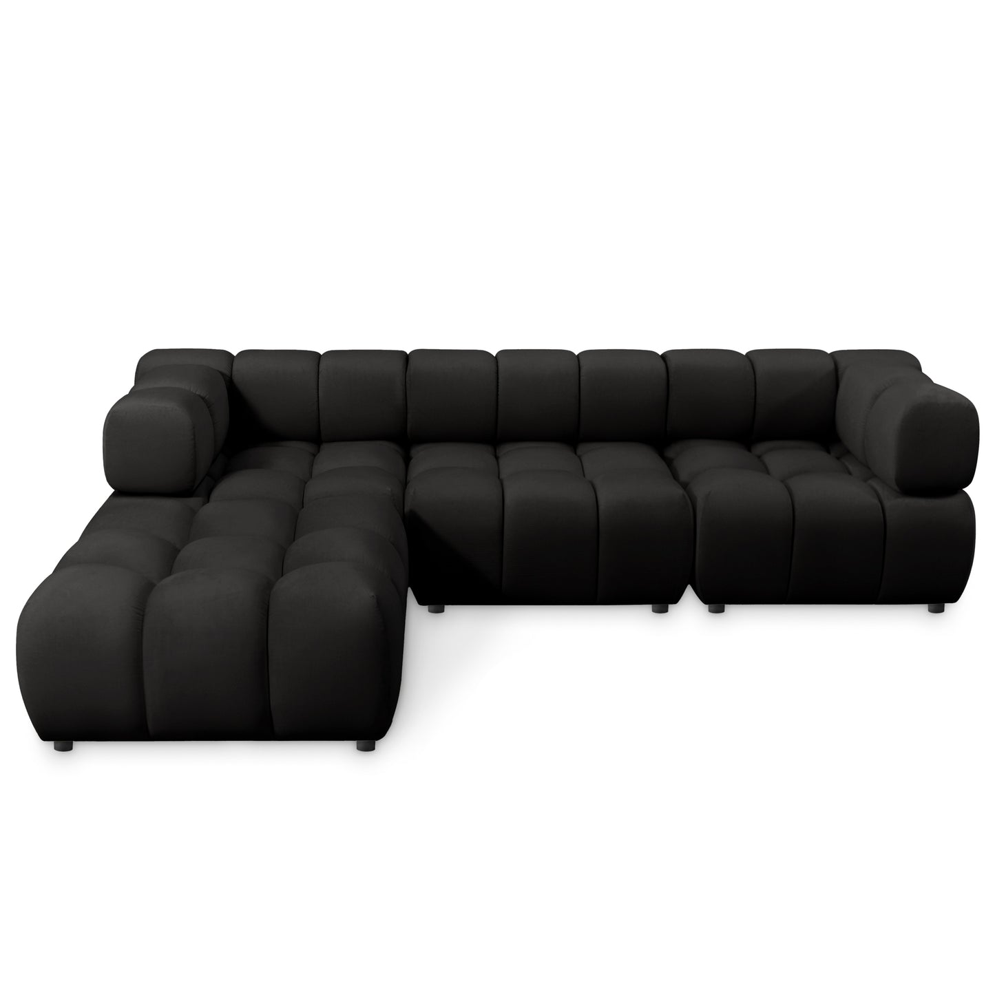 Corner Sofa TONDO LC/RC 192 x 288 cm Bluvel 19, black