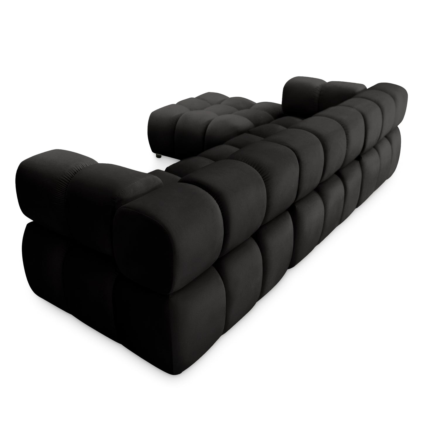 Corner Sofa TONDO LC/RC 192 x 288 cm Bluvel 19, black